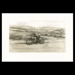 Denis Sire, Charlie Dalson, lithographie originale imprimée à 20 exemplaires