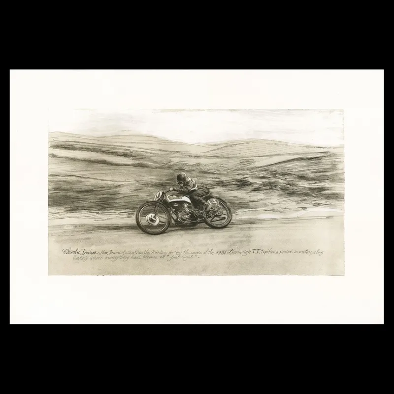 Denis Sire, Charlie Dalson, lithographie originale imprimée à 20 exemplaires