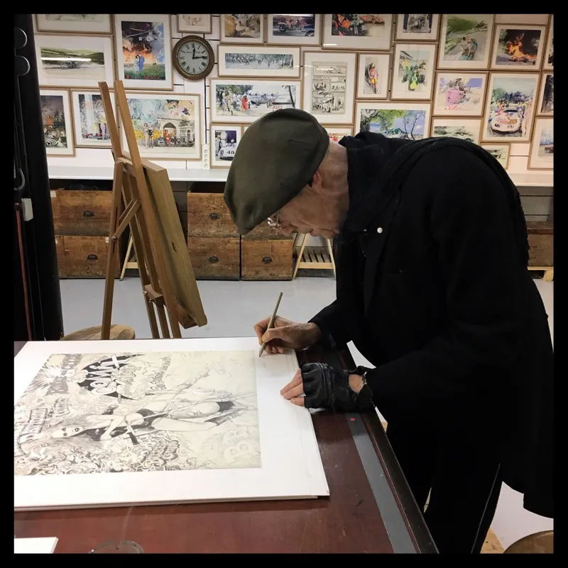 Denis Sire, BB, lithographie originale imprimée à 20 exemplaires
