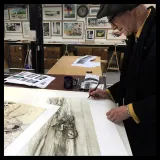 Denis Sire, Charlie Dalson, lithographie originale imprimée à 20 exemplaires