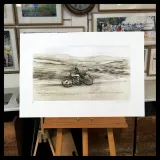 Denis Sire, Charlie Dalson, lithographie originale imprimée à 20 exemplaires