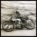 Denis Sire, Charlie Dalson, lithographie originale imprimée à 20 exemplaires