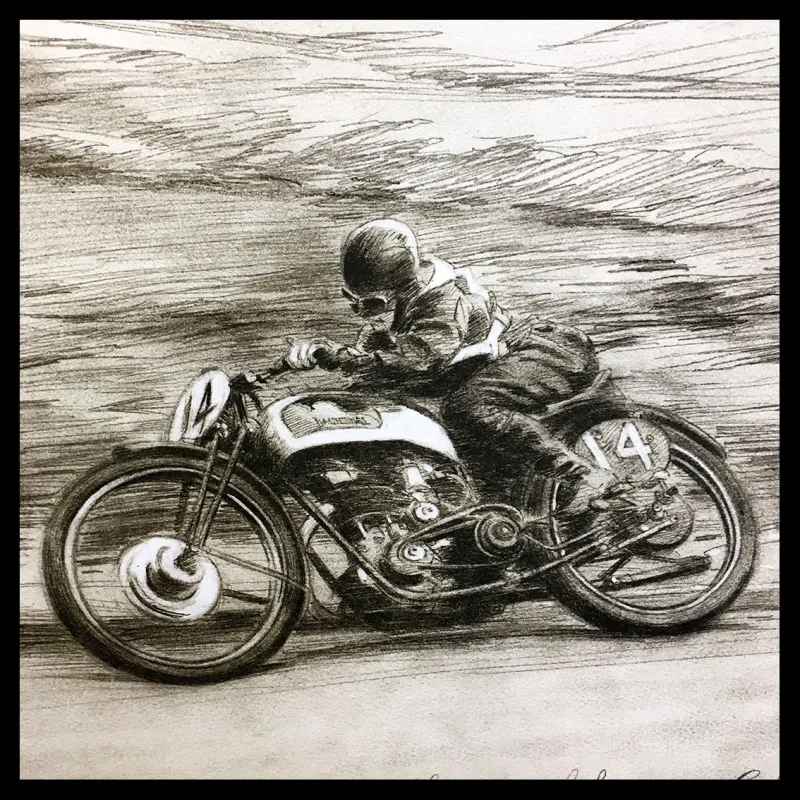 Denis Sire, Charlie Dalson, lithographie originale imprimée à 20 exemplaires