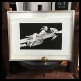 Denis Sire, Selby Motors, lithographie originale imprimée à 20 exemplaires