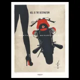 Lorenzo Eroticolor – Guzzi - "Hell is the Destination", lithographie