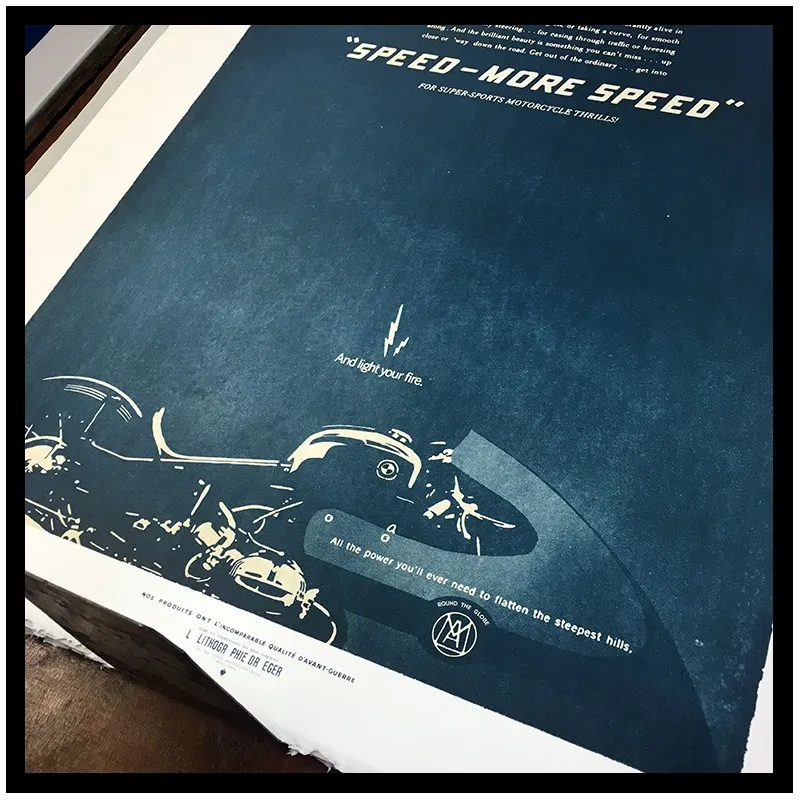 Lorenzo Eroticolor – BMW - "Speed - More Speed" - Lithographie - Affiche