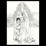 Lithographie, Complainte des Landes perdues, Béatrice Tillier, Flamina et décors