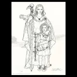 Lithographie, Complainte des Landes perdues, Béatrice Tillier, Ceylan et décors