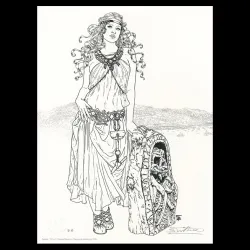 Lithographie, Complainte des Landes perdues, Béatrice Tillier, LastWitch et décors