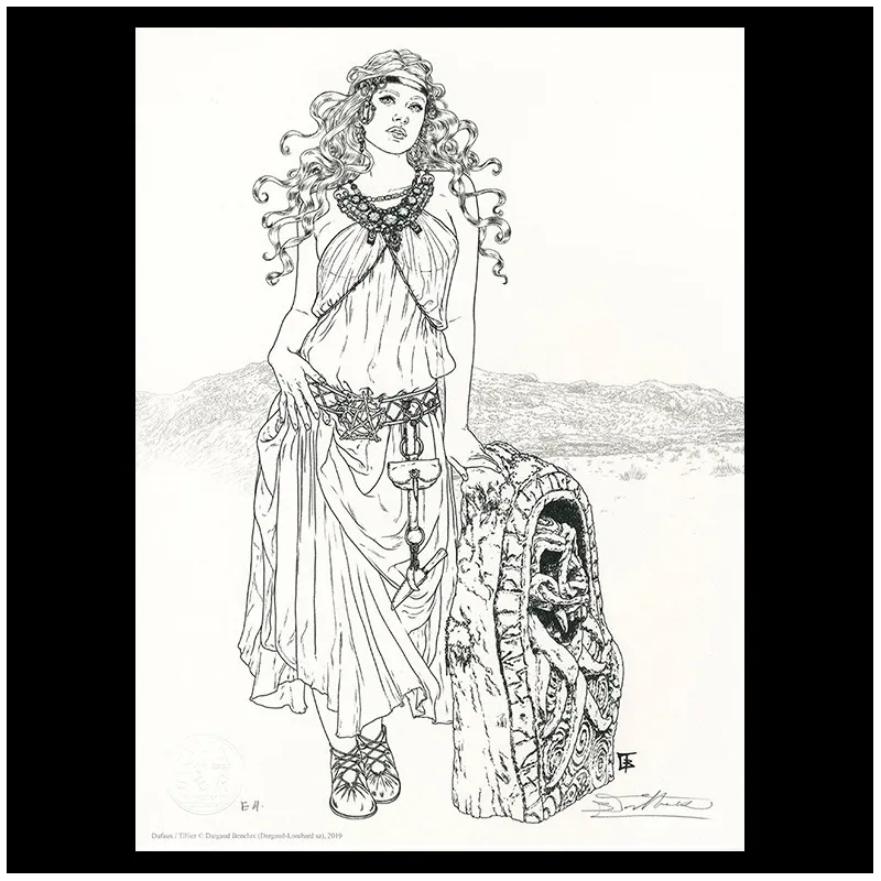 Lithographie, Complainte des Landes perdues, Béatrice Tillier, LastWitch et décors