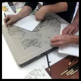 Lithographie "Animaux" par Olivier Martin et Jérôme Lereculey, 2019