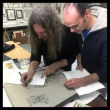 Lithographie "Animaux" par Olivier Martin et Jérôme Lereculey, 2019