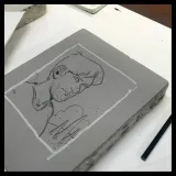 Lithographie "Vincent" d'Olivier Martin