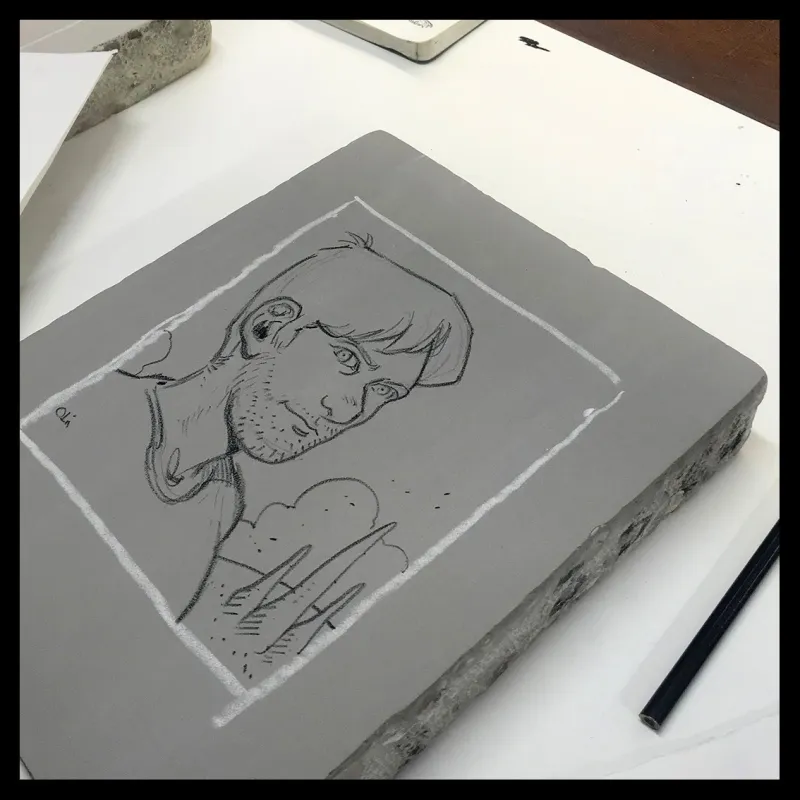 Lithographie "Vincent" d'Olivier Martin