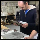 Lithographie "Vincent" d'Olivier Martin