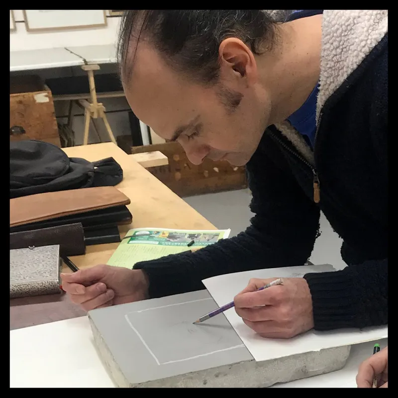 Lithographie "Vincent" d'Olivier Martin