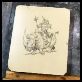 Lithographie "Wollodrïn" par Jérôme Lereculey