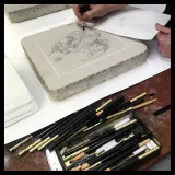 Lithographie "Wollodrïn" par Jérôme Lereculey