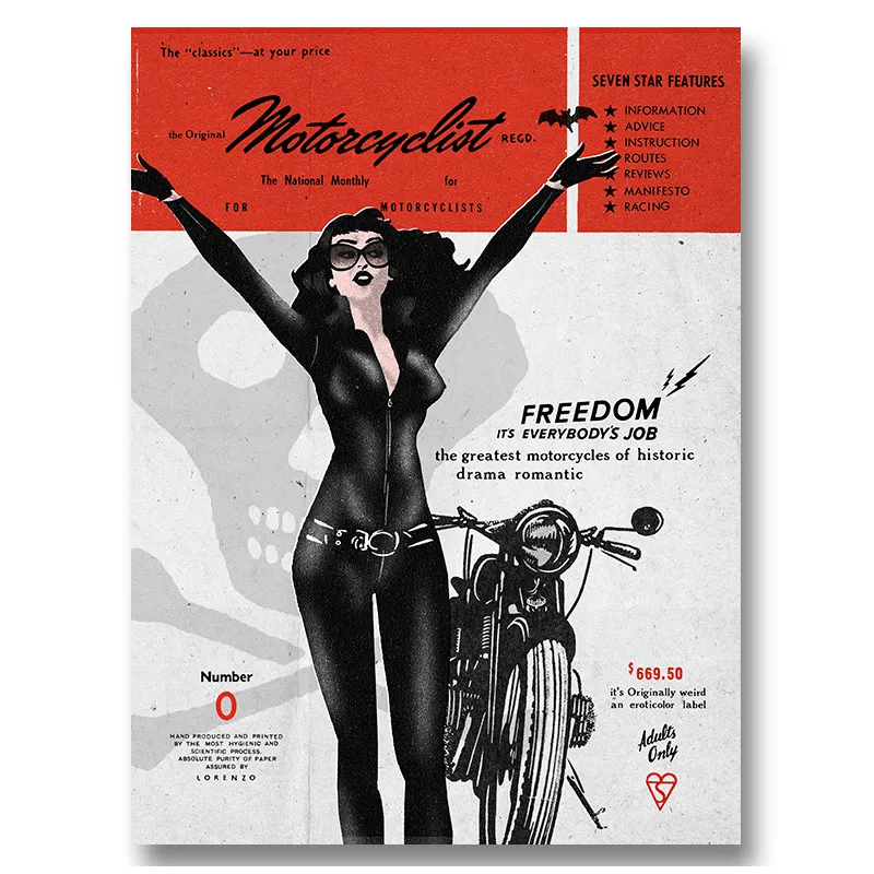 Aristocratic Motorcyclist Magazine , numéro ZÉRO, by  Lorenzo Eroticolor