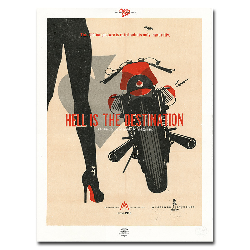 Guzzi - "Hell is the Destination", 2020, by Lorenzo Eroticolor 