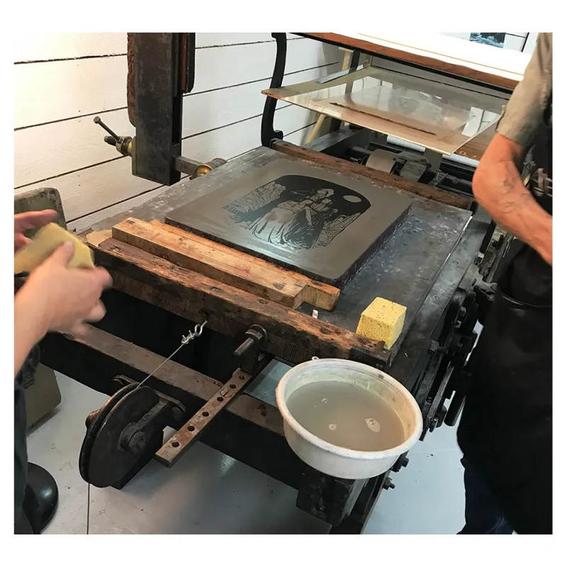 Eric Liberge lithographie, Suaire, Draeger, lithographie, BD,