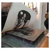 Eric Liberge lithographie, Suaire, Draeger, lithographie, BD,