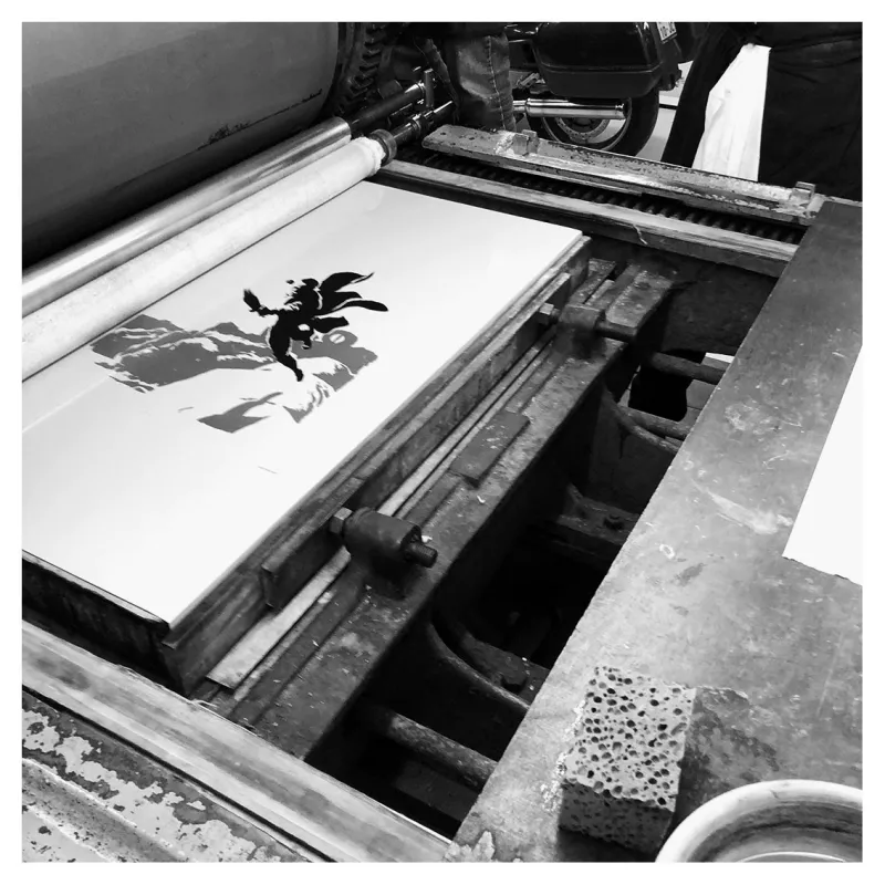 TaDuc lithographie, Chen, Le réveil du Tigre, Draeger, lithographie, BD