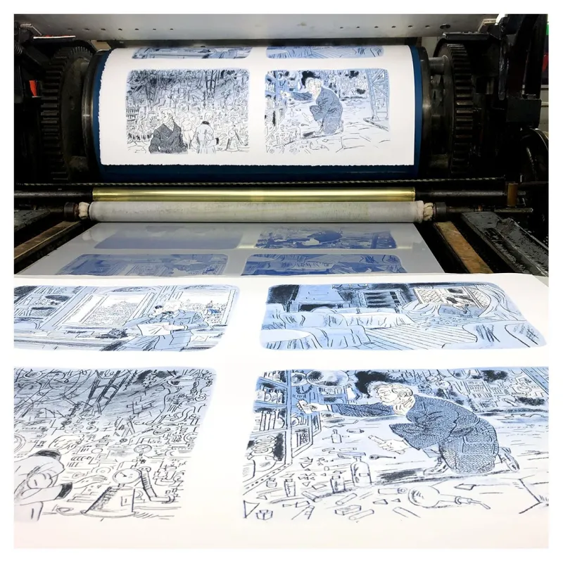 Blake et Mortimer, Jean Harambat, lithographie, estampes, BD,