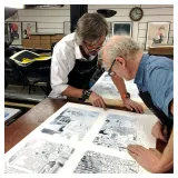 Blake et Mortimer, Jean Harambat, lithographie, estampes, BD,