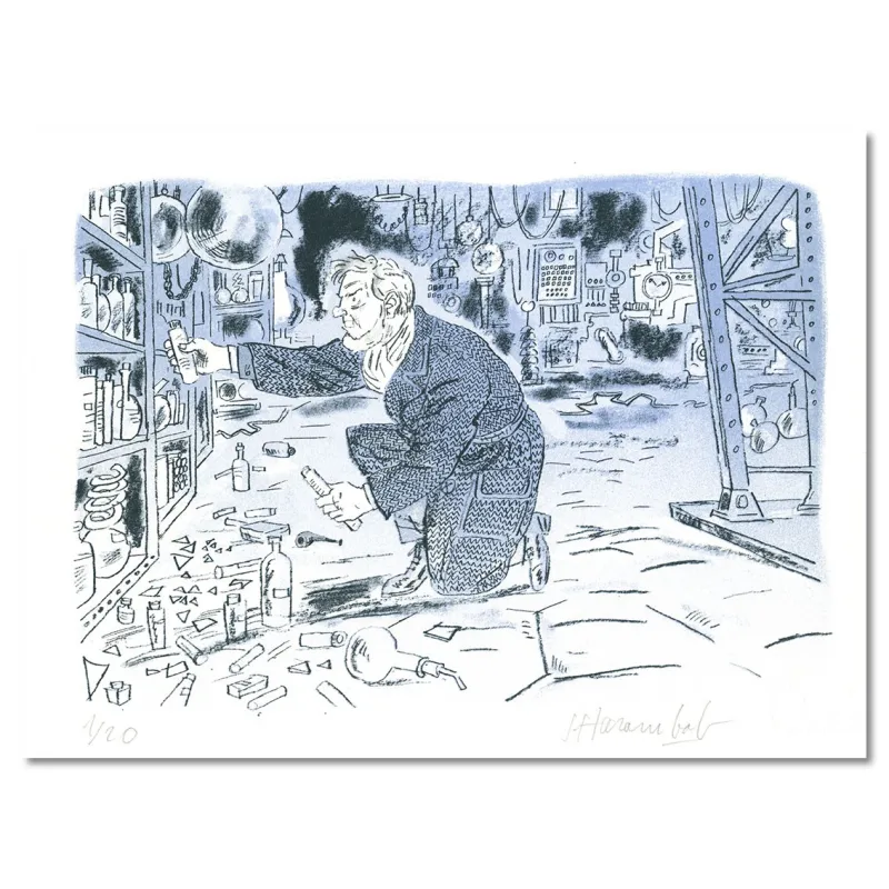 Blake et Mortimer, Jean Harambat, lithographie, estampes, BD