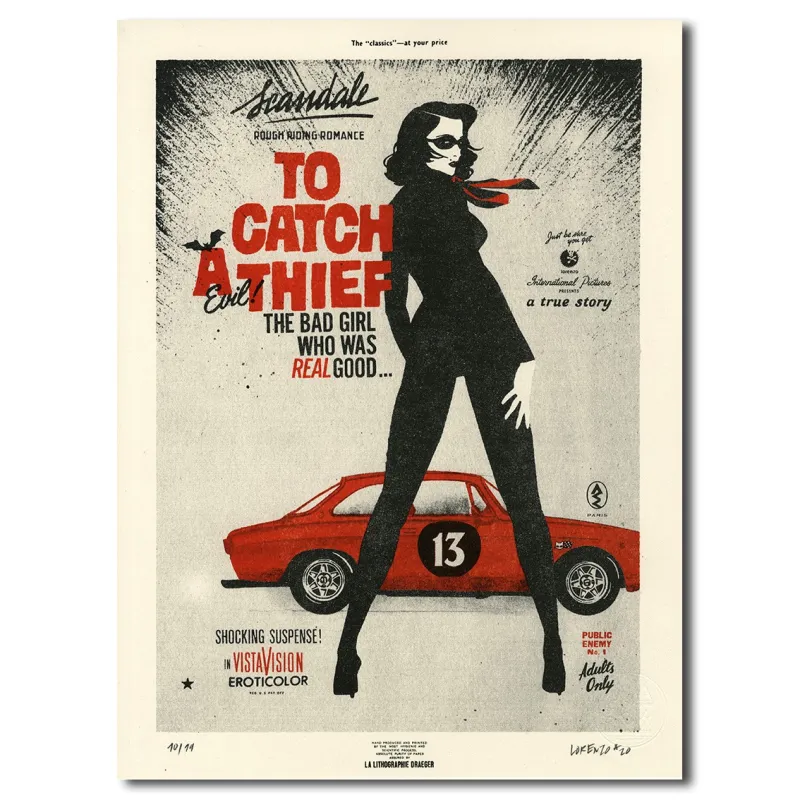 Affiche Lorenzo Eroticolor, Anthèse, Nicolas Draeger, lithographie, Alfa