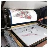 Tarrin lithographie, Spirou chez les soviets, Draeger, lithographie, BD,