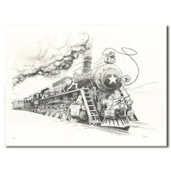 Tarrin lithographie, Spirou chez les soviets, Draeger, lithographie, BD,