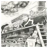 Tarrin lithographie, Spirou chez les soviets, Draeger, lithographie, BD,