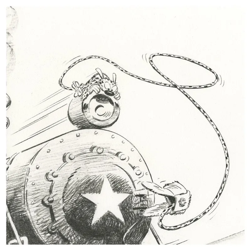 Tarrin lithographie, Spirou chez les soviets, Draeger, lithographie, BD,