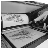 Tarrin lithographie, Spirou chez les soviets, Draeger, lithographie, BD,