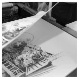 Tarrin lithographie, Spirou chez les soviets, Draeger, lithographie, BD,