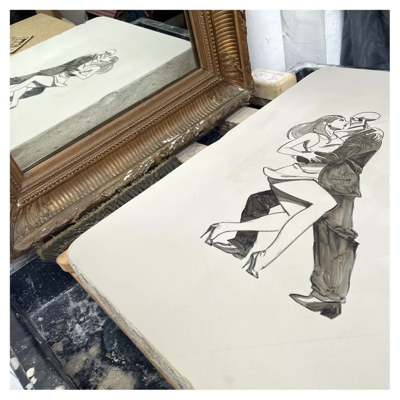 Arthur de Pins, Zombillénium, Draeger, lithographie, estampes, BD,