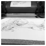 Sylvain Repos, Repos lithographie, Yojimbot, Draeger, lithographie, estampes, BD,