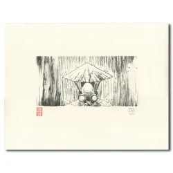 Sylvain Repos, Repos lithographie, Yojimbot, Draeger, lithographie, estampes, BD,