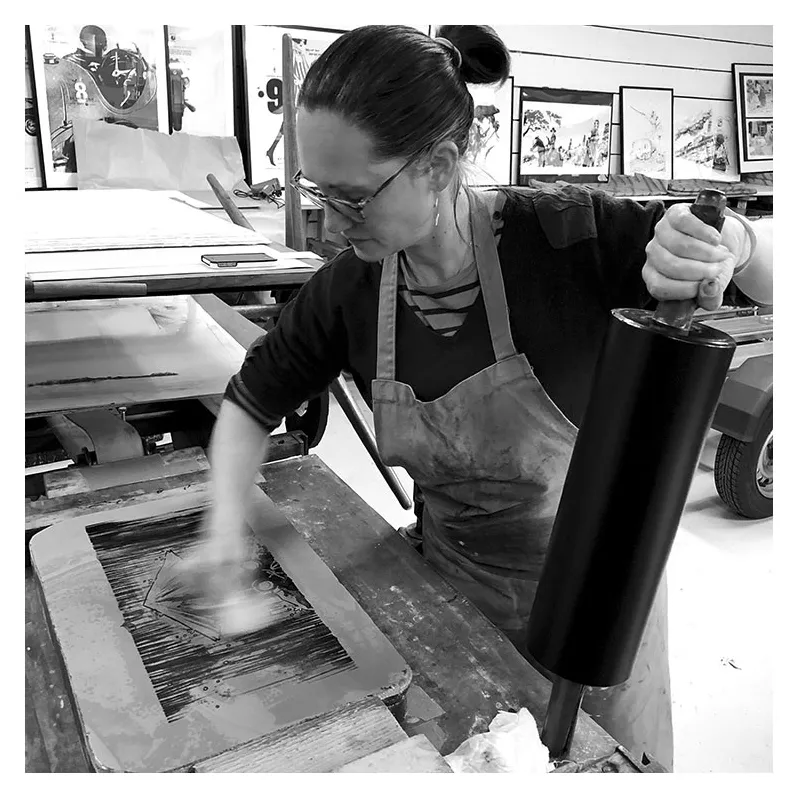 Sylvain Repos, Repos lithographie, Yojimbot, Draeger, lithographie, estampes, BD,