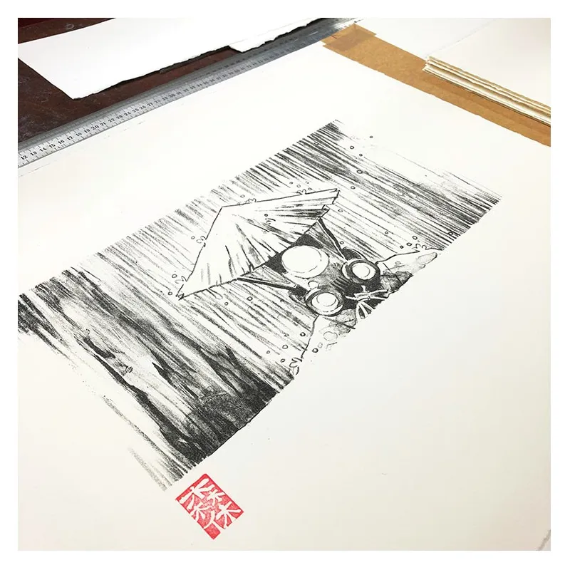 Sylvain Repos, Repos lithographie, Yojimbot, Draeger, lithographie, estampes, BD,
