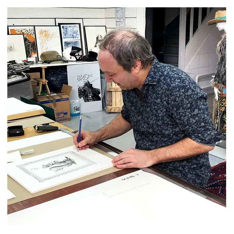Bravo, Spip, Spirou, Draeger, lithographie, estampes, BD,
