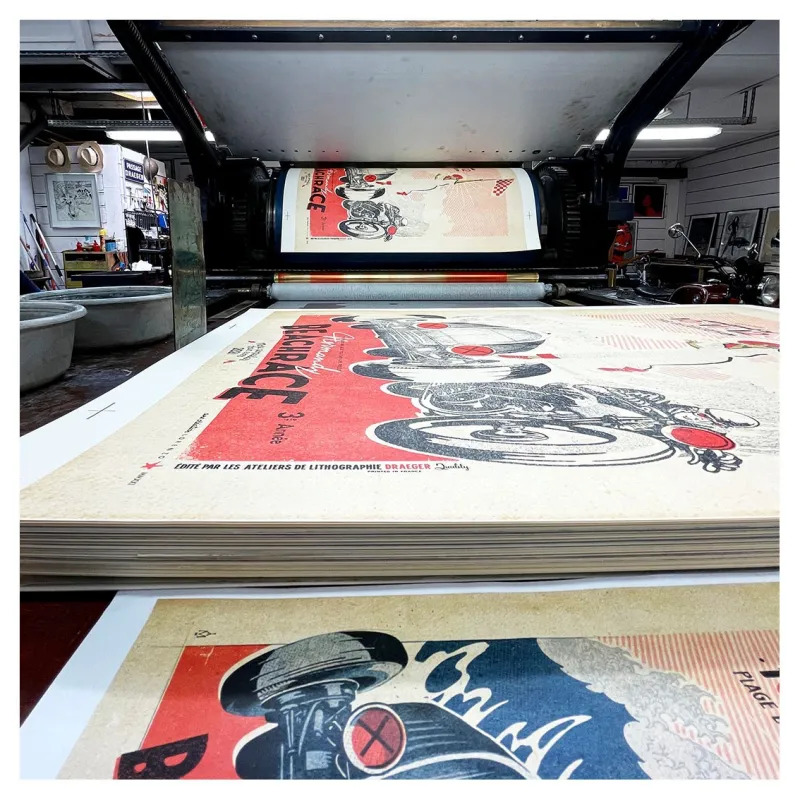 Lorenzo Eroticolor, Anthèse, Draeger Paris, lithographie, Normandy