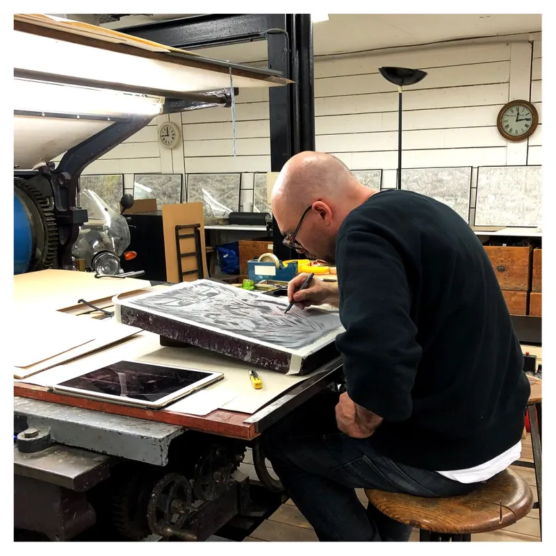 Lithographie, Alexis Bacci, 2021