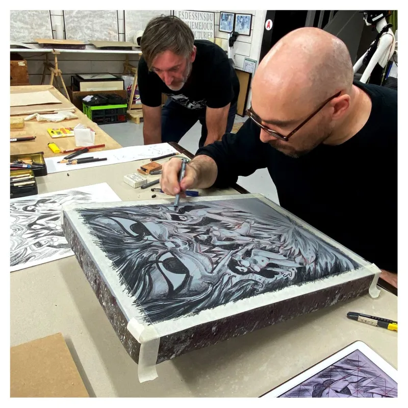 Lithographie, Alexis Bacci, 2021