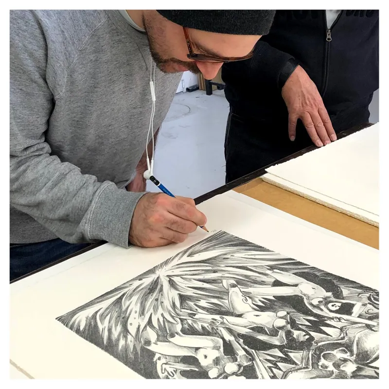 Lithographie, Alexis Bacci, 2021