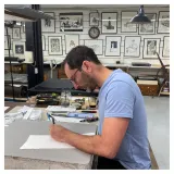 Vincent Mallié, Ténébreuse, Draeger, lithographie, estampes, anthese