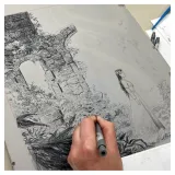 Vincent Mallié, Ténébreuse, Draeger, lithographie, estampes, anthese
