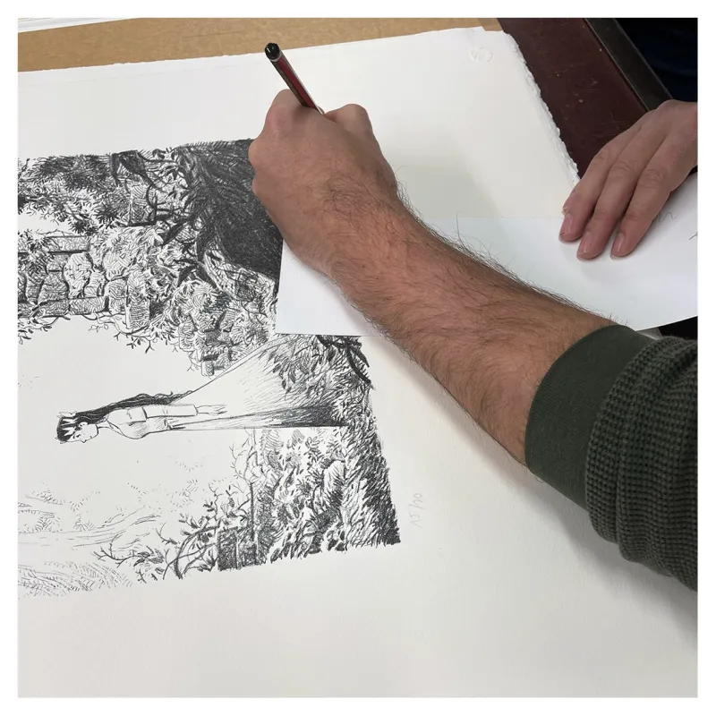 Vincent Mallié, Ténébreuse, Draeger, lithographie, estampes, anthese
